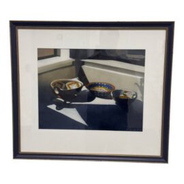 Judith Klausenstock Three Mexican Bowls Framed Watercolor