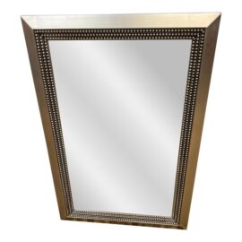 Uttermost Silver Triple Beaded Wall Mirror