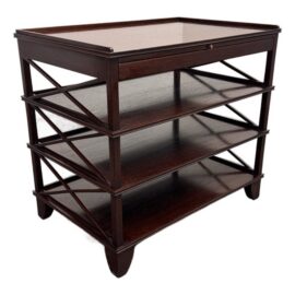 Rose Tarlow Pemberley Mahogany Bookstand. Original Price: $13,695