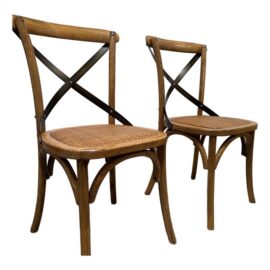 Arhaus Cadence Tan Chairs, Pair. Original Price: $720
