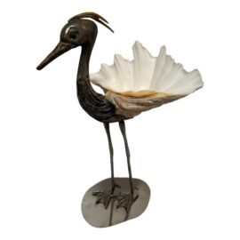 Gabriella Binazzi Bird With Shell Sculpture