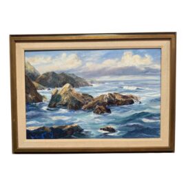 Marian Carter Seascape Original Painting, Signed