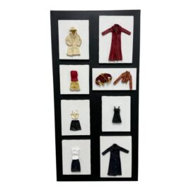 Mixed Media Fashion Wardrobe Wall Art Panel