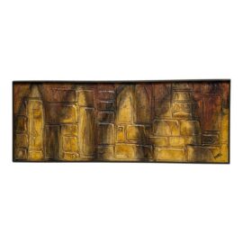 Brutalist Abstract Architectural Mixed Media