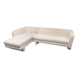 Jonathan Adler Sunset Teddy Texture Woven Two Piece Sectional. Original Price: $7,350
