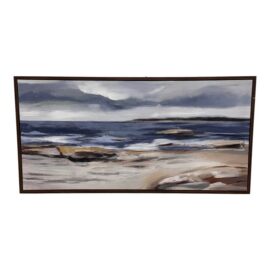 Brodsky Abstract Coastal Seascape on Canvas, Framed