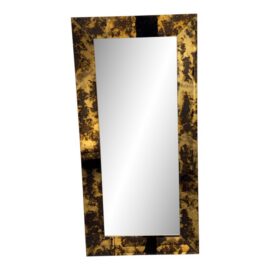 Hollywood Regency Tortoise Glass Full-Length Mirror