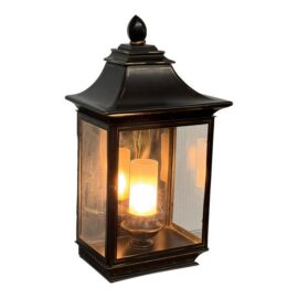 Pagoda Burnished Large Metal Wall Sconce