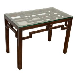 Maria Yee for Gump's Geometrically Carved Side Table