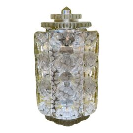 Lalique Seville Cut Glass Wall Sconce