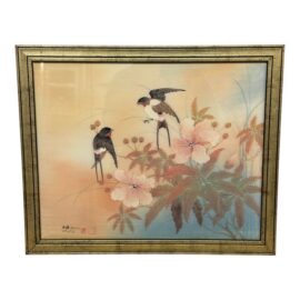 Johnny Lung Watercolor Painting, Framed