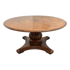 Woodland Furniture Starburst Pedestal Dining Table, 66 Inches