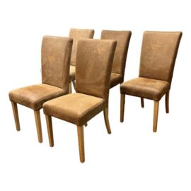 Modern Parsons-Style Dining Chairs, Set of Five