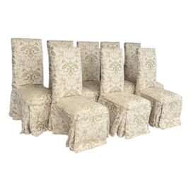 Sunrise Home Slipper Style Dining Side Chairs, Set of Eight