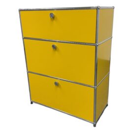 Fritz Haller for Usm Haller Three Drawer Chest, Golden Yellow. Original Price: $4,000