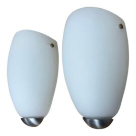 Santir Opaline Glass Wall Sconces, Pair
