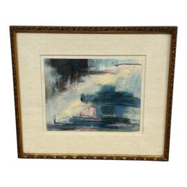 Nancy Willis Berlin Signed Pastel/Oil on Paper