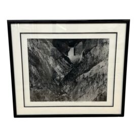 Robert Morris Lower Yellowstone River in Yellowstone Park, Wyoming B/W Limited Photography, Signed