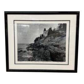 Robert Morris Bass Harbor Point in Acadia Maine Limited Edition Photograph, Certificate