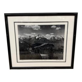 Robert Morris Snake River and the Grand Tetons Near Jackson, Wyoming B/W Limited Photography, Certificate