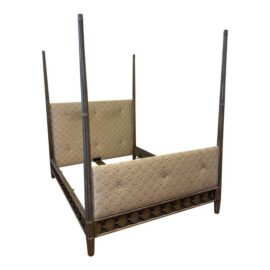 Queen Size Orlando Diaz-Azcuy for McGuire Vendome Canopy Bed Frame. Estimated Price: $7,000