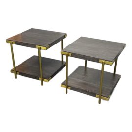 Theodore Alexander Ta Studio Zara Side Tables, Pair. Original Price: $3,000
