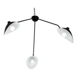 NEW Serge Mouille Spider Ceiling Lamp, Three Arms