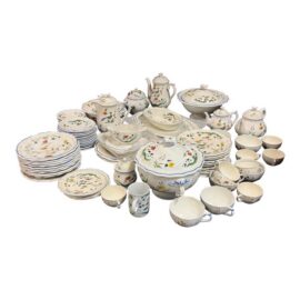 Gien Oiseaux De Paradis Earthenware, Set of 75. Estimate Price: $8,500