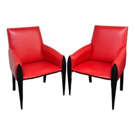 Dakota Jackson Ke-Zu Armchairs, Pair