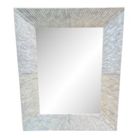 Pottery Barn Capiz Rectangular Wall Mirror. Original Price: $300