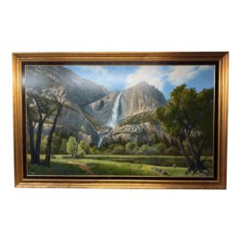 Wendell Brown Yosemite Splendor Oil Painting, Signed