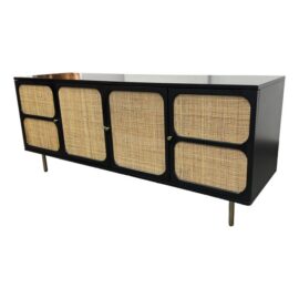 Williams Sonoma for West Elm Ida Woven Media Console. Original Price: $2,100
