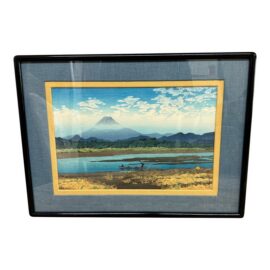 Kawase Hasui Mt. Fuji From Banyu River