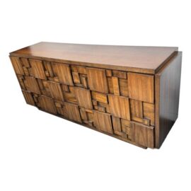 Lane Furniture Staccato Brutalist Lowboy Dresser