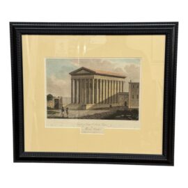 Cornelius Apostool Engraving of the Temple of Caius & Lucius Caesar