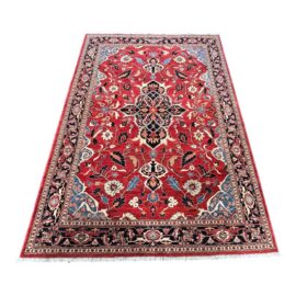 6ft 1in X 9ft Handmade Baktiari Wool Area Rug