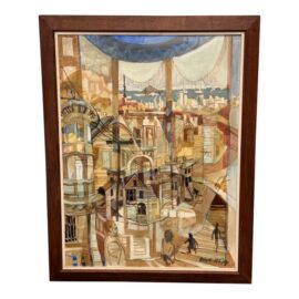 Robert McClay “Bay View #1” Original Artwork, Framed