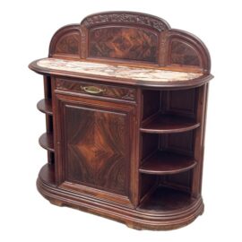 Louis-Jean-Sylvestre Majorelle Art Nouveau Marble Top Sideboard/Cabinet, 19th Century