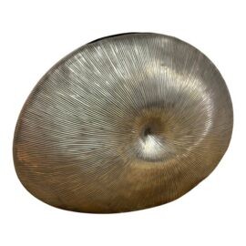 Arte Italica Pewter Nautilus Vase. Original Price: $2,500