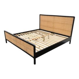 Eastern King Williams Sonoma for West Elm Ida Woven Bed. Original Price: $1,300