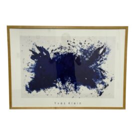 Yves Klein for Room & Board Serigraph Print, Framed. Original Price: $700