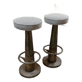 Blackman Cruz Workshop Yacht Bar Stools, Pair. Estimated Price: $16,000