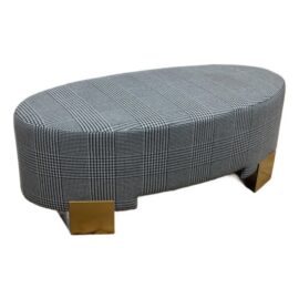 Jay Jeffers Design Glen Plaid Ottoman
