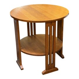 Stickley Mission Collection Round End Table. Estimated Price: $3,000