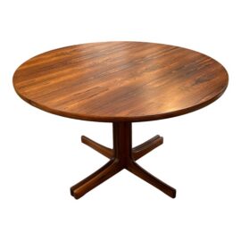 Zebra Wood Extension Dining Table, 48 Inches