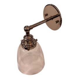 Restoration Hardware 20th C. Factory Filament Clear Glass Cloche Sconce. Original Price: $250