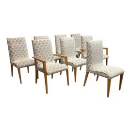 Creative Elegance Ceylon Dining Chairs, Set of Eight. Estimated Price: $7,330