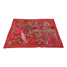 Indian Tapestry With Hand Sewn Beading