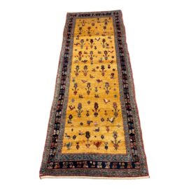 3ft 2in × 9ft 4in Persian-Style Wool Runner Rug