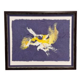 Annie Clavel Abstract Mixed Media Original Artwork, Framed